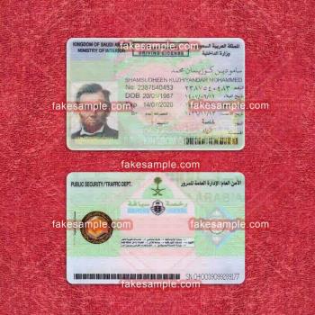 Algeria Driver Licence Fake Template
